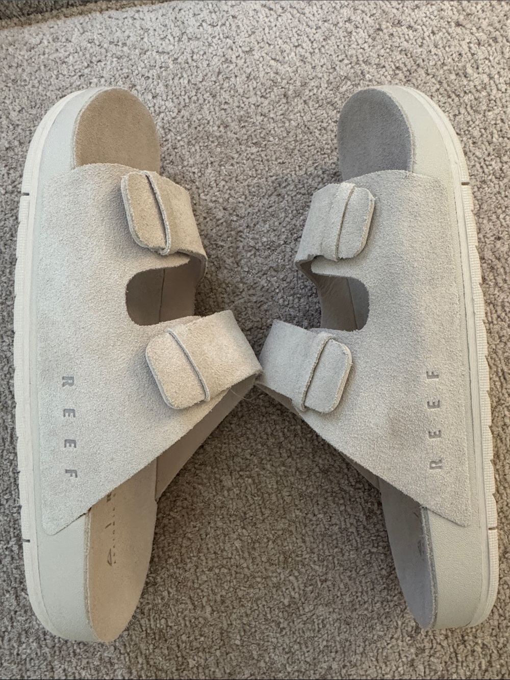 NWOT Reef Suede Ojai Two Bar Women's Sandals Vintage Color 9M - Picture 5 of 6